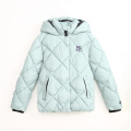 Girl's puffy quilting reflective winter jacket